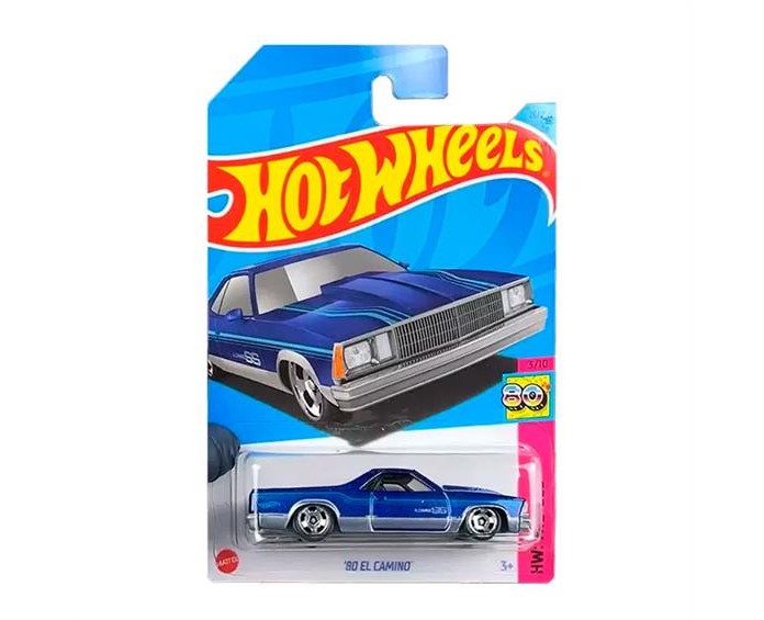 

Машинка Hot Wheels базовой коллекции `80 EL CAMINO синяя 5785/HKG82, Серебристый;синий, Hot Wheels Машинка базовой коллекции `80 EL CAMINO синяя 5785/HKG82