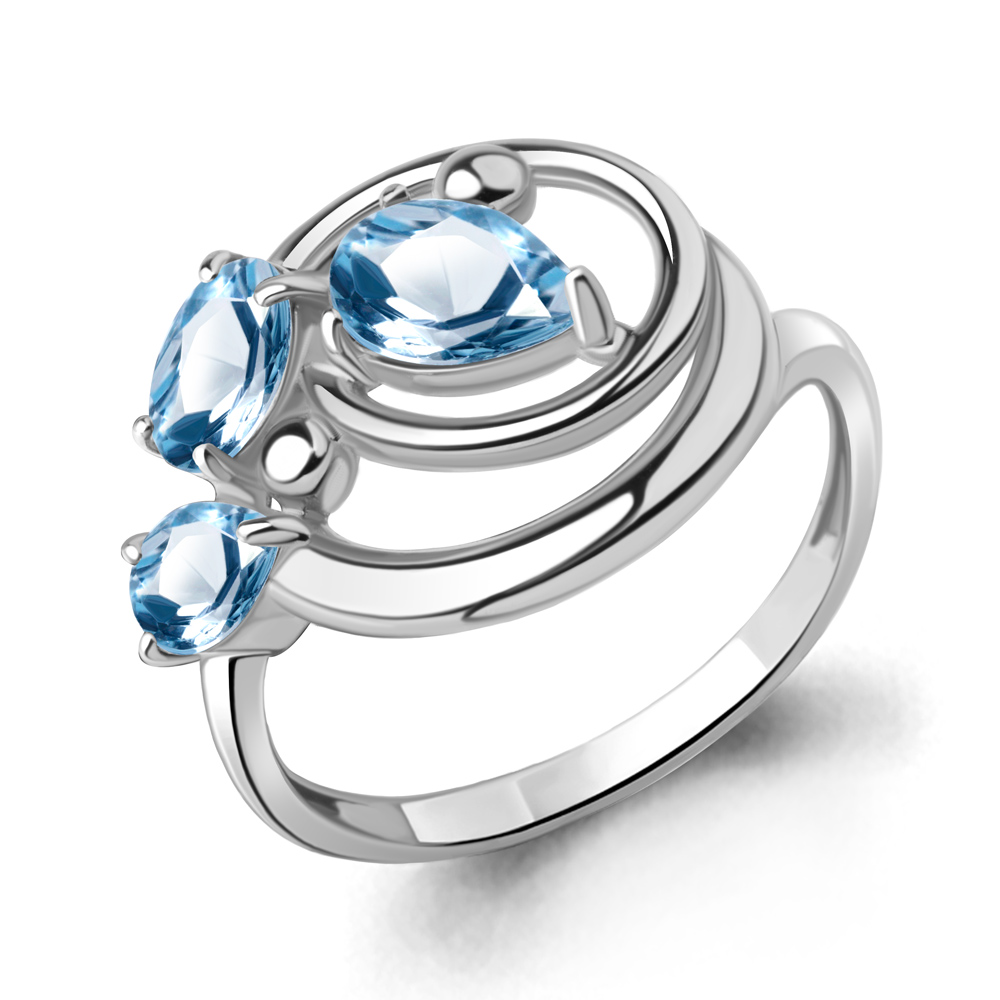 

Кольцо из серебра с топазом Aquamarine Aquamarine 6969105_925_р р, 6969105_925_р