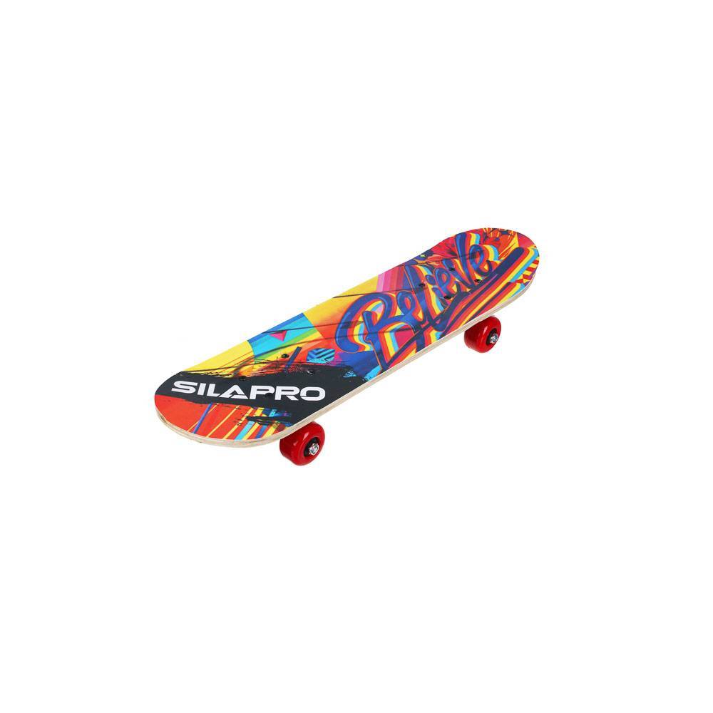 Скейтборд SILAPRO 131-020 Believe 60х15 см разноцветный 28618-r-b