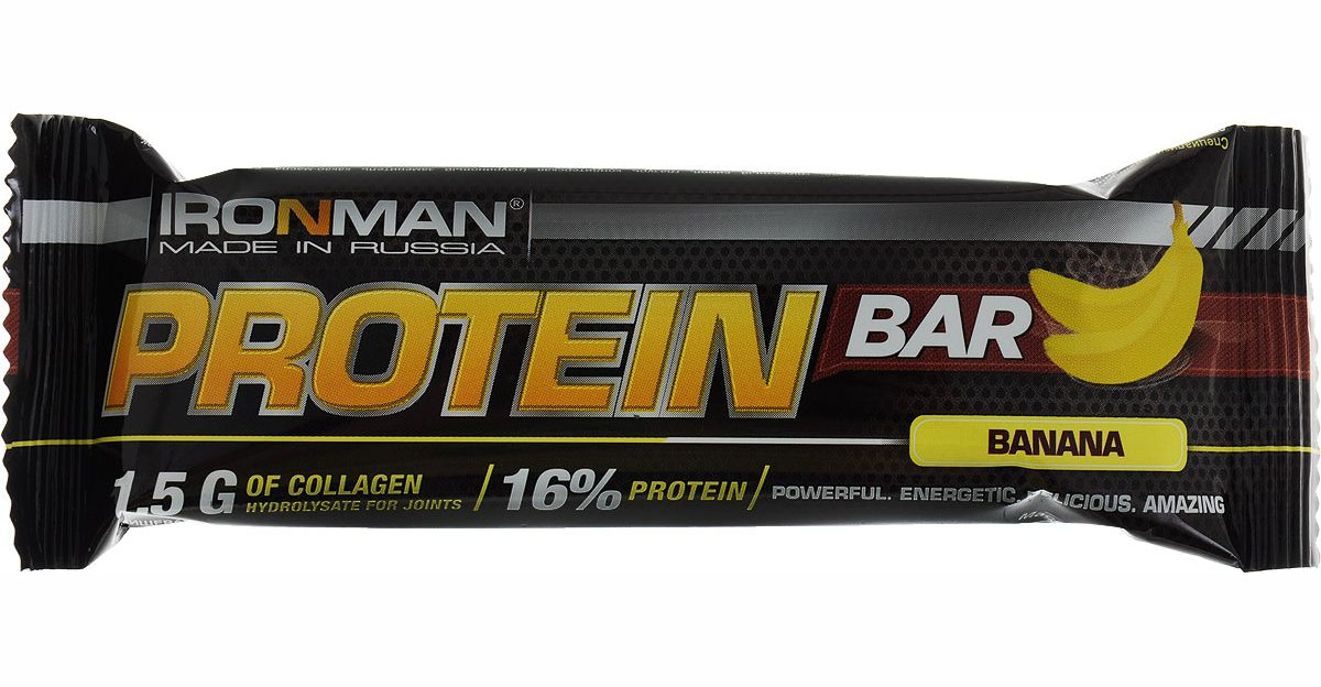 фото Ironman ironman, tri protein bar, 50г (банан)