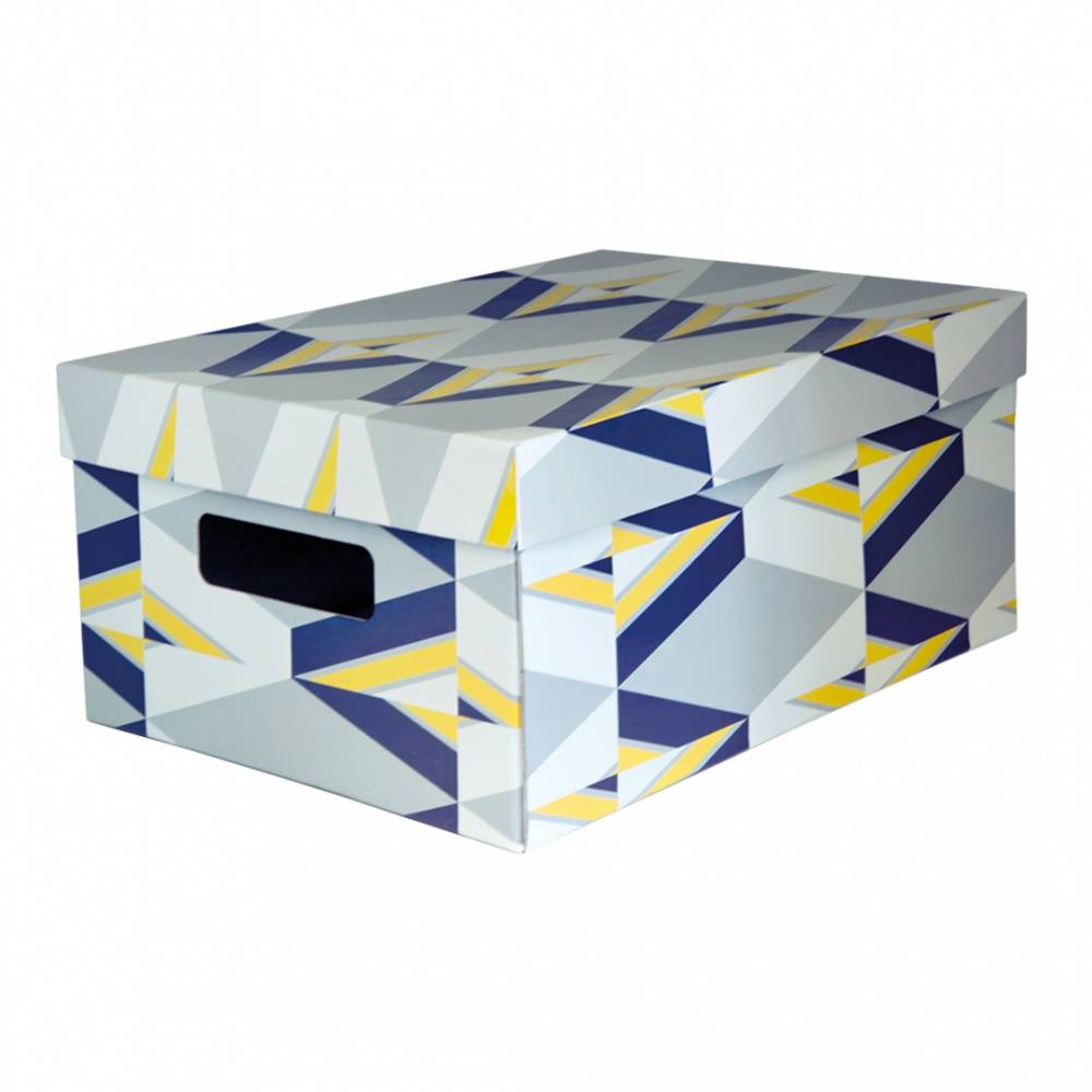 

Складная коробка с крышкой "Graphic Color", Д300 Ш200 В130, серый, синий, желтый, SZ-02 S, Складная коробка с крышкой 'Graphic Color', Д300 Ш200 В130, серый, синий, желтый, SZ-02 S