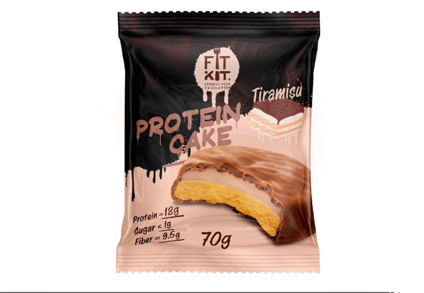 

Протеиновое печенье Fit Kit Protein Cake Тирамису, 70 г