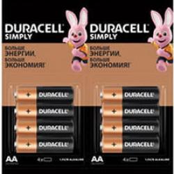 

Батарейка AA щелочная Duracell LR6-16(4*4)BL Basic Simply отрывные