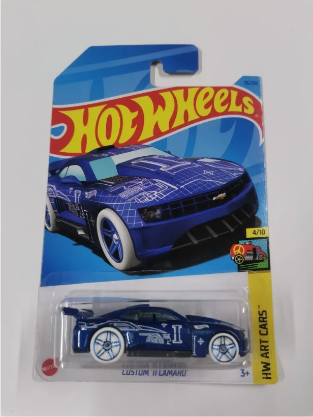 Машинка Hot Wheels базовой коллекции CUSTOM `11 CAMARO синяя 5785/HKH48 игрушечная машинка hot wheels базовой коллекции dedra iii 5785 hkk81