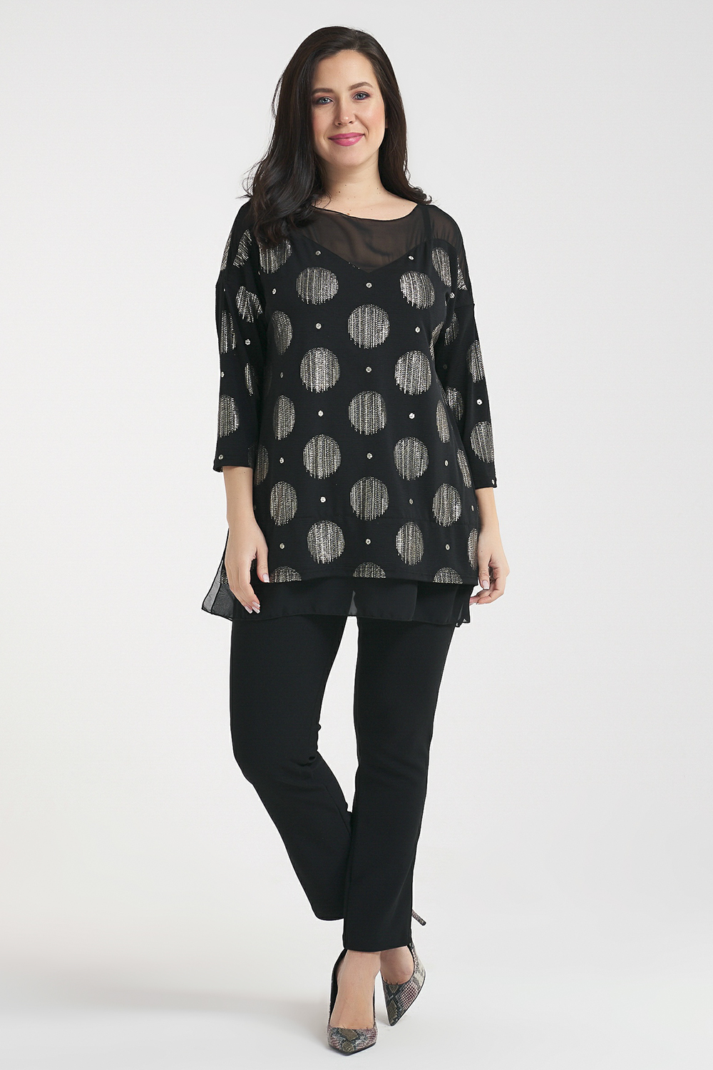 

Блуза женская OLSI 2006009 черная 58 RU, 2006009