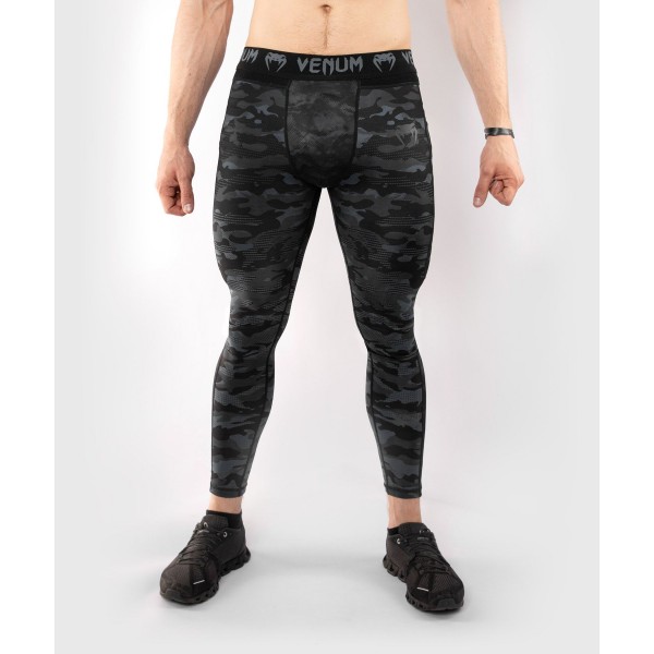 фото Тайтсы мужские venum defender dark camo серые m