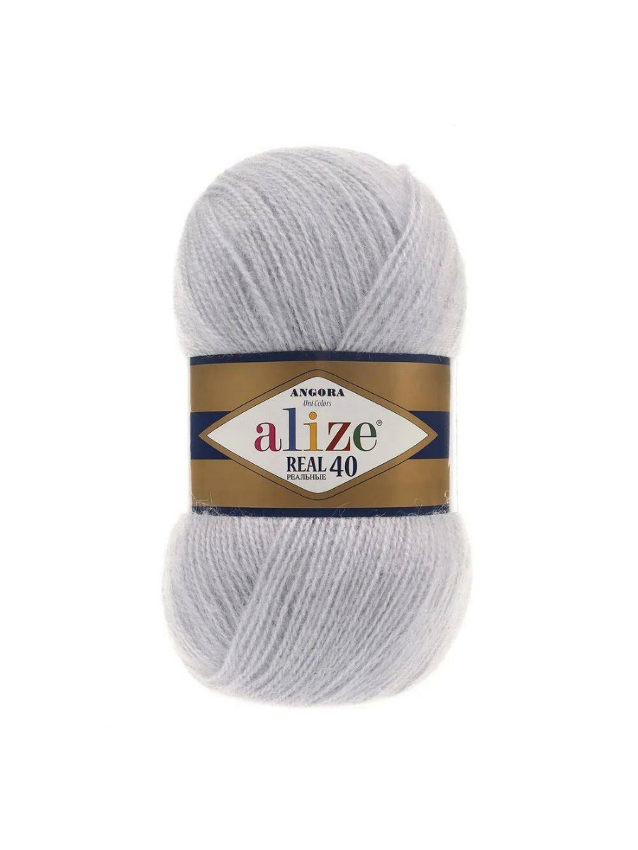 

Пряжа ALIZE "Angora real 40", 480 мх100 г, 52 талая вода, Серый, "Angora real 40", 480 мх100 г, 52 талая вода