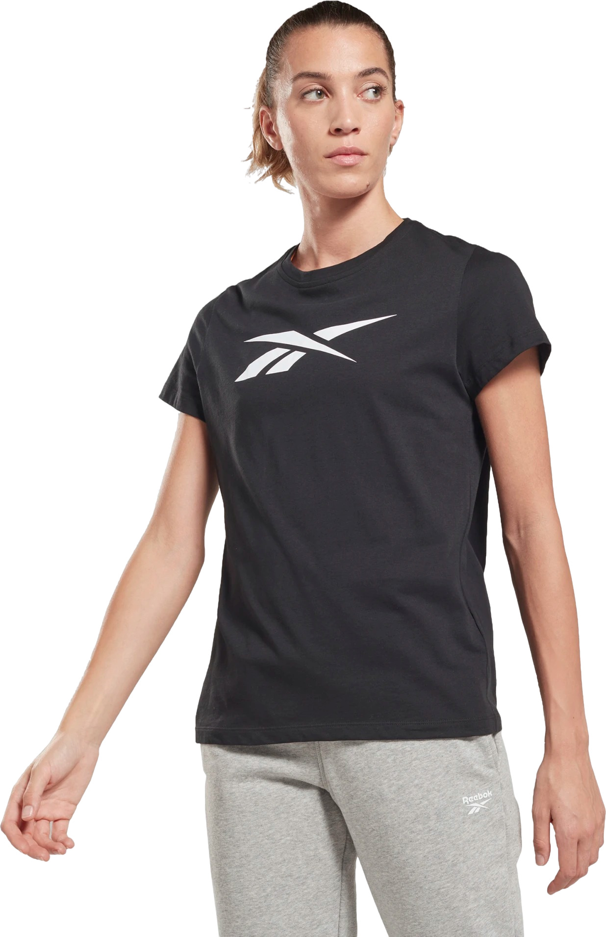 

Футболка женская Reebok HT6187 черная XS, Черный, HT6187