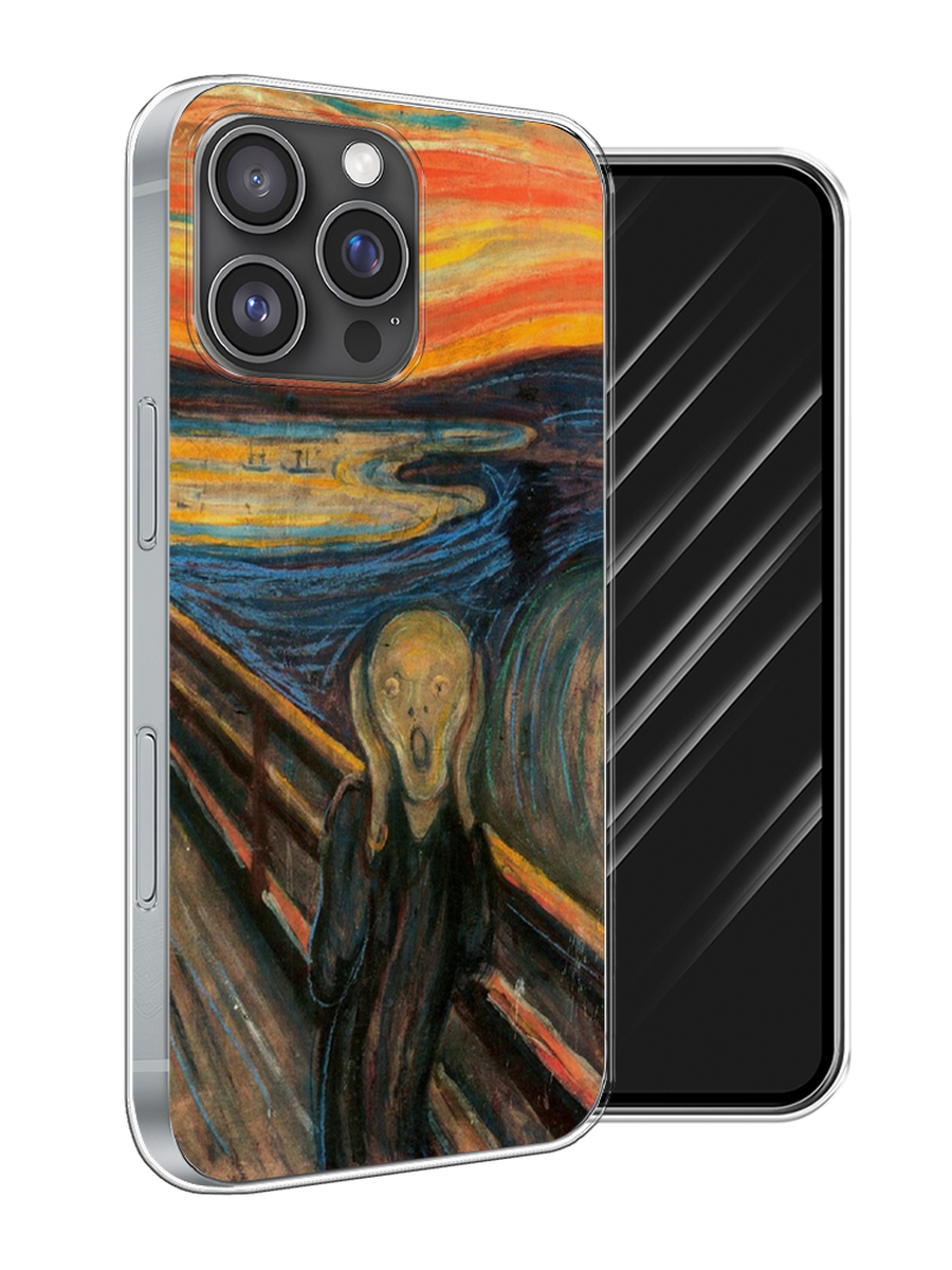 

Чехол Awog на Apple iPhone 16 Pro Max "Крик", Оранжевый;синий;серый, 16350-1