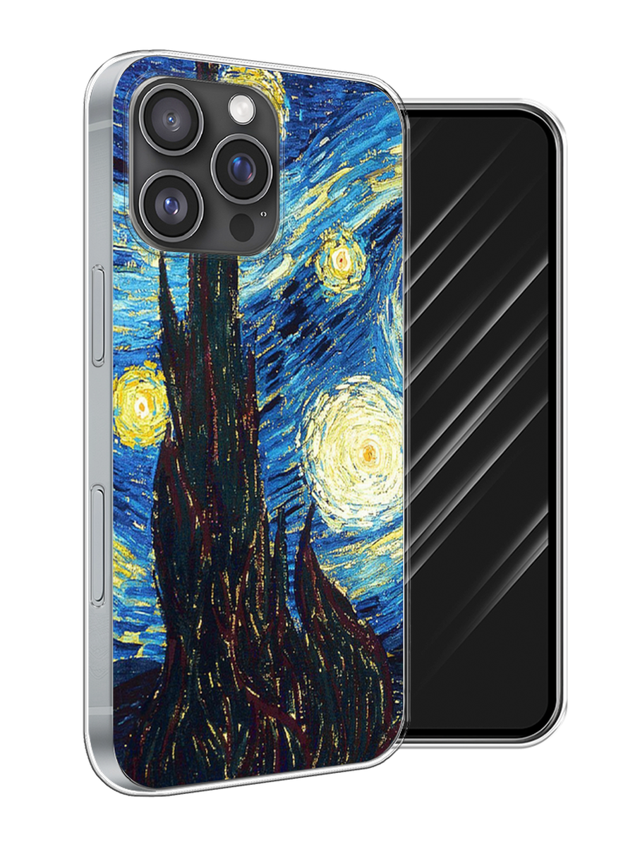 

Чехол Awog на Apple iPhone 16 Pro Max "Ван Гог Звездная ночь", Желтый, 16350-1