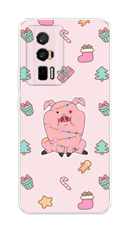 

Чехол на Redmi K60 "Розовая свинка", Розовый;зеленый, 317450-5
