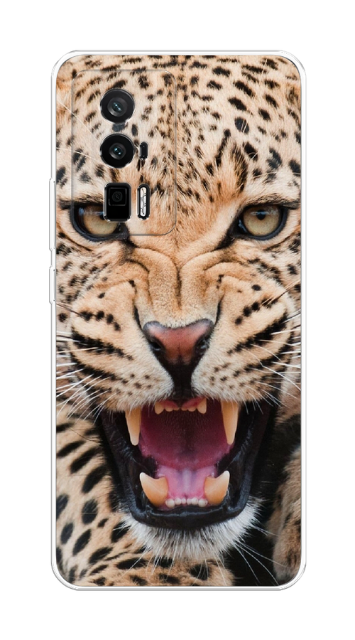 

Чехол на Redmi K60 "Леопард 3d", Бежевый;черный, 317450-6