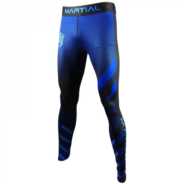 фото Тайтсы мужские athletic pro. blue fitness msp-145 синие 2xl