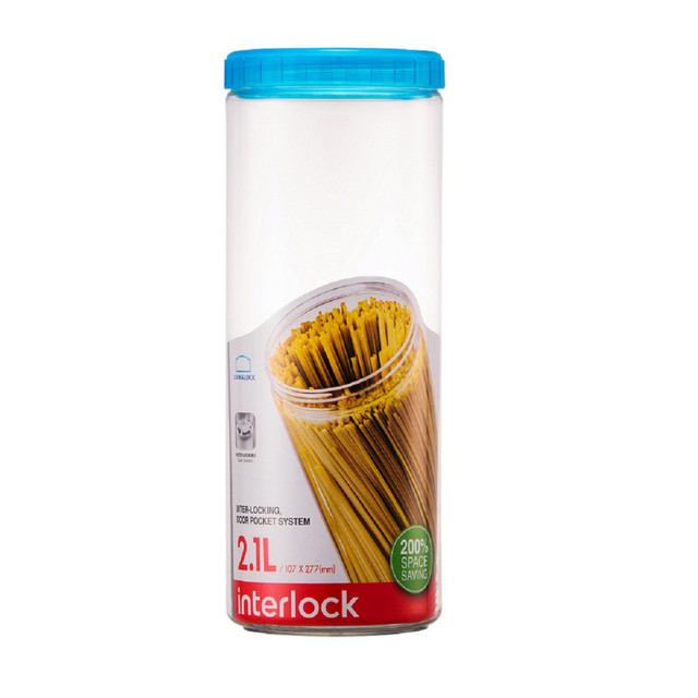 Банка для хранения сыпучих продуктов LocknLock Interlock белый 2.1л