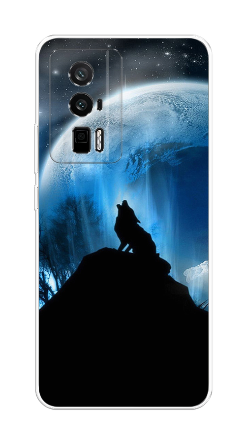 

Чехол на Redmi K60 "Волк 2", Синий;черный;белый, 317450-1