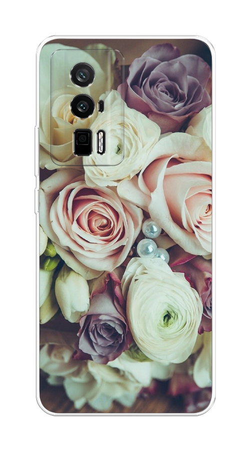 

Чехол на Redmi K60 "Свадебный букет", Белый;фиолетовый, 317450-2