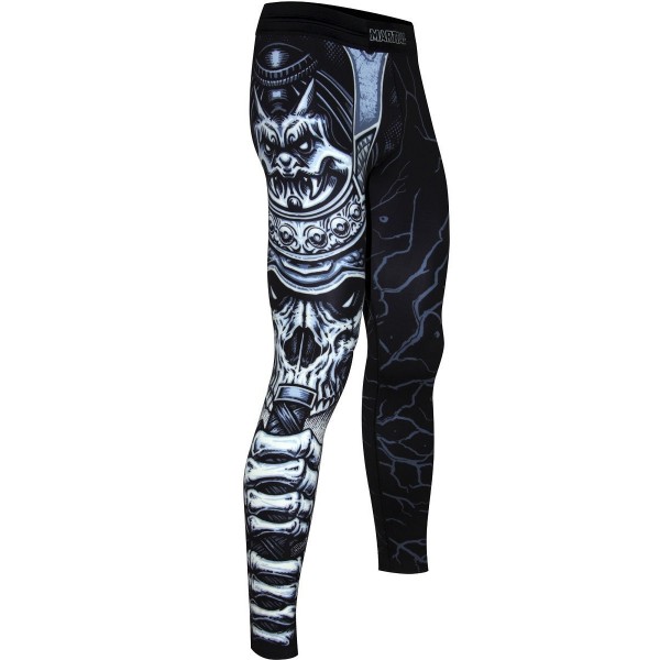 фото Тайтсы мужские athletic pro. samurai skull black msp-132 черные 2xl