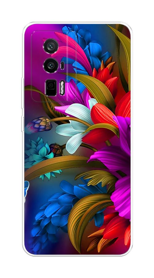 

Чехол на Redmi K60 "Фантастические цветы", Фиолетовый;красный;синий, 317450-2