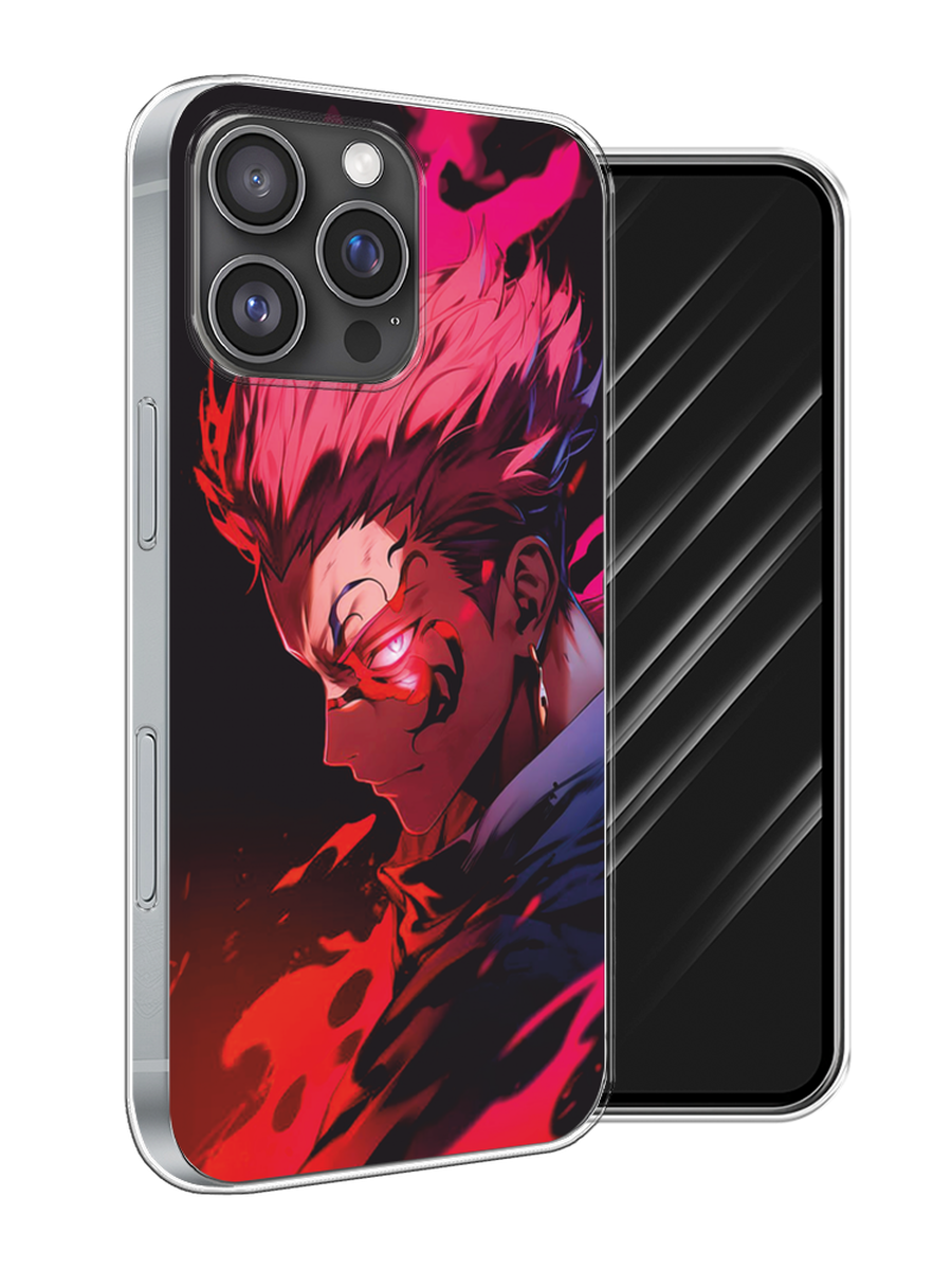 

Чехол Awog на Apple iPhone 16 Pro Max "Взгляд Сукуны", Розовый;красный;черный, 16350-1