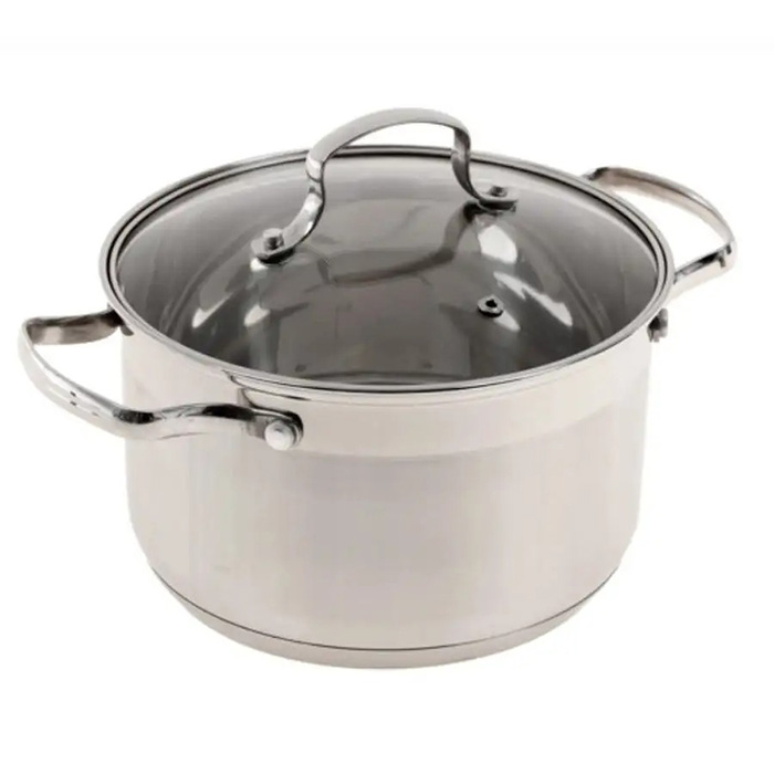 

KELLI KL-4235 Кастрюля с жаропрочной крышкой 4.0л, Серебристый