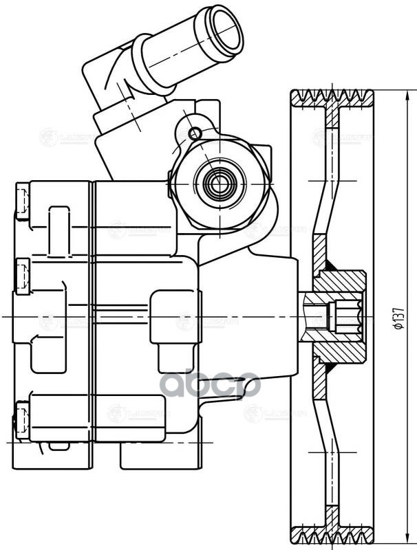 

Насос Гур Для А/М Peugeot Partner (08-)/Citroen Berlingo (08-) 1.6I (Lps 2002) LUZAR арт.