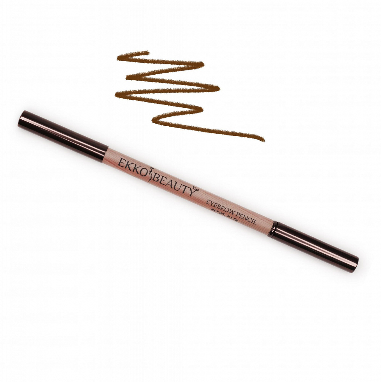 Карандаш для бровей EkkoBeauty Medium Brown #02 карандаш для бровей wonder drawing penta perfection brow pencil 20015787 02 natural brown 0 3 г