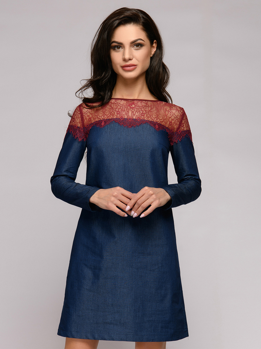 фото Платье женское 1001dress dm00881 синее 40