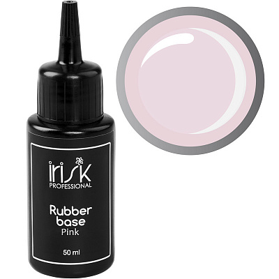 База каучуковая камуфлирующая Rubber Base Pink, 50мл база каучуковая бескислотная irisk acid free rubber base 10 milky pink 50мл