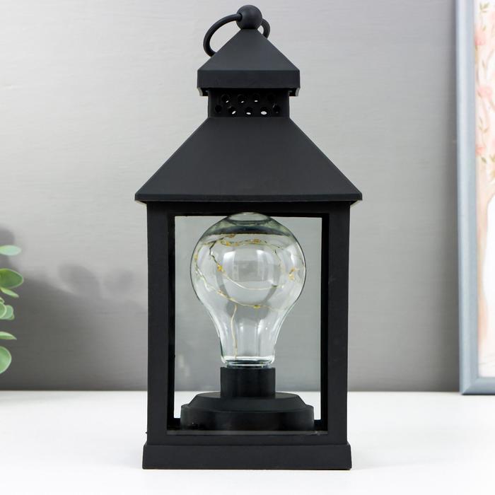 

Ночник Фонарь 3 LED от батареек 3хААА черный 10,5х10,5х21,5 см