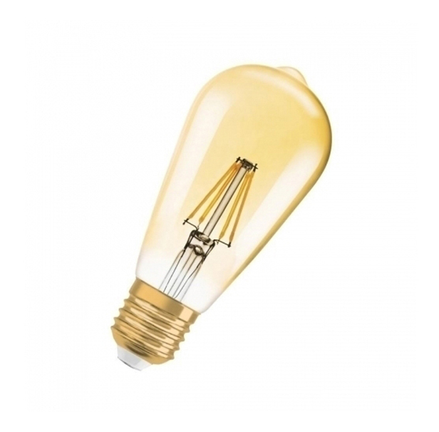

Лампочка светодиодная OSRAM Vintage Эллипс ST64 E27 7,5Вт 220В 725Лм 2500К Тепл белый 1шт, Vintage Ретро Эллипс ST64 E27 7,5Вт 220В 725Лм 2500К Диммируемая