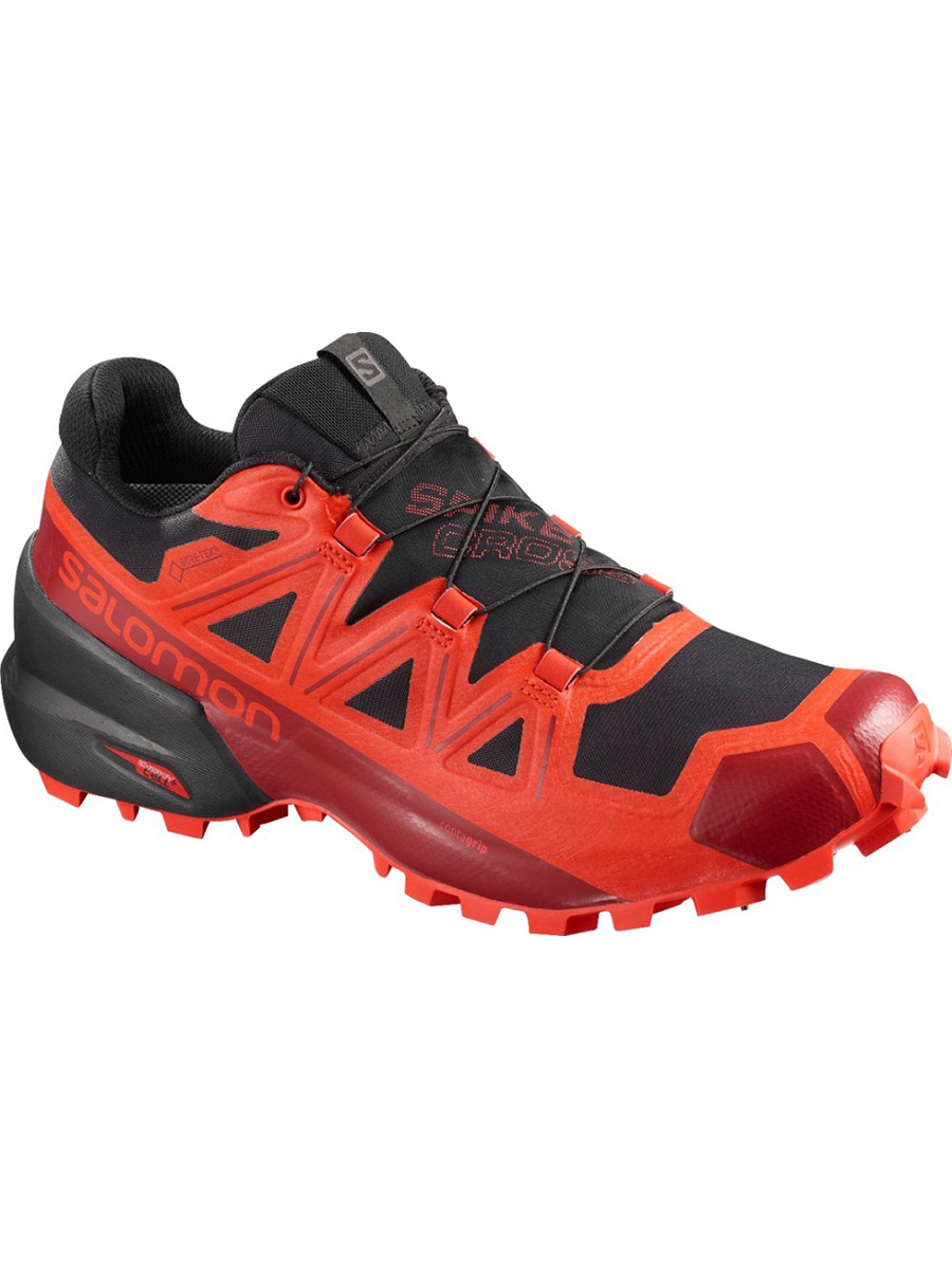 фото Кроссовки salomon spikecross 5 gtx красные 8.5 uk