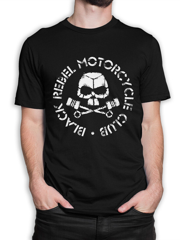 фото Футболка мужская design heroes black rebel motorcycle club черная xs