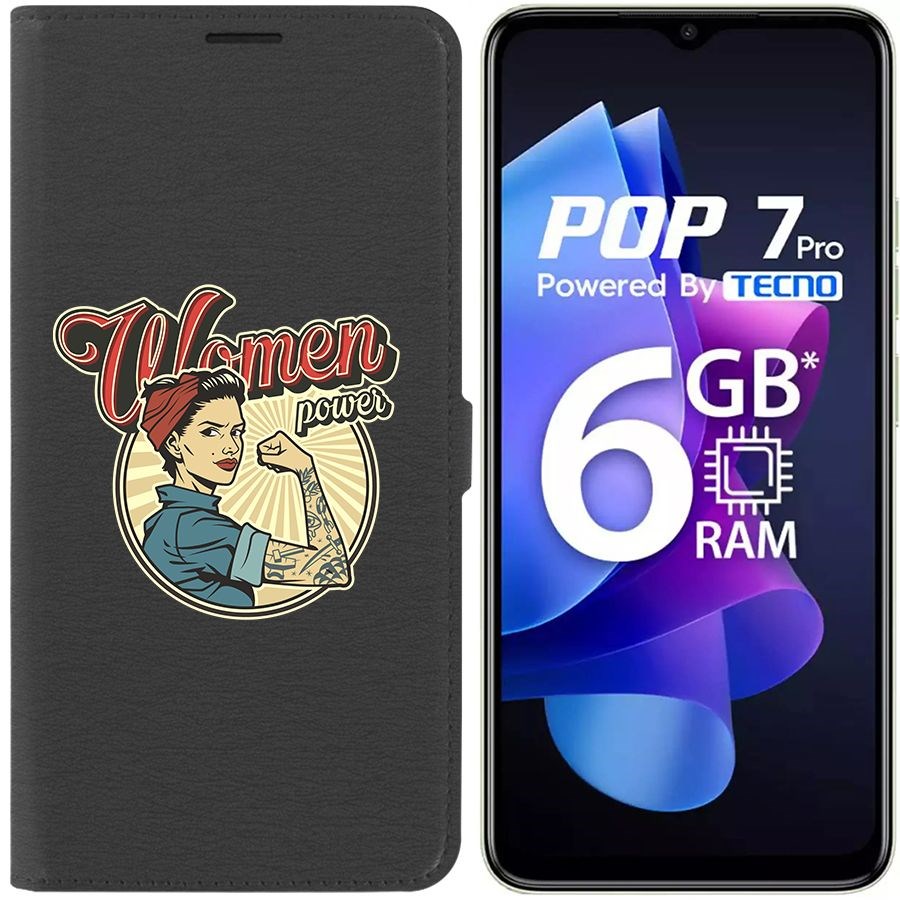 

Чехол-книжка Eco Book для Tecno Pop 7 Pro Women Power