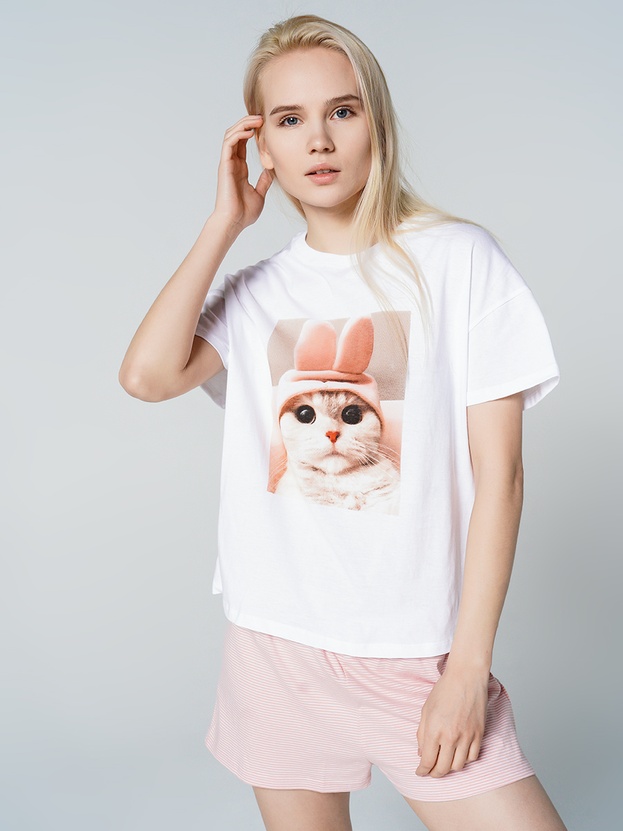 

Пижама женская ТВОЕ 76452 белая XS