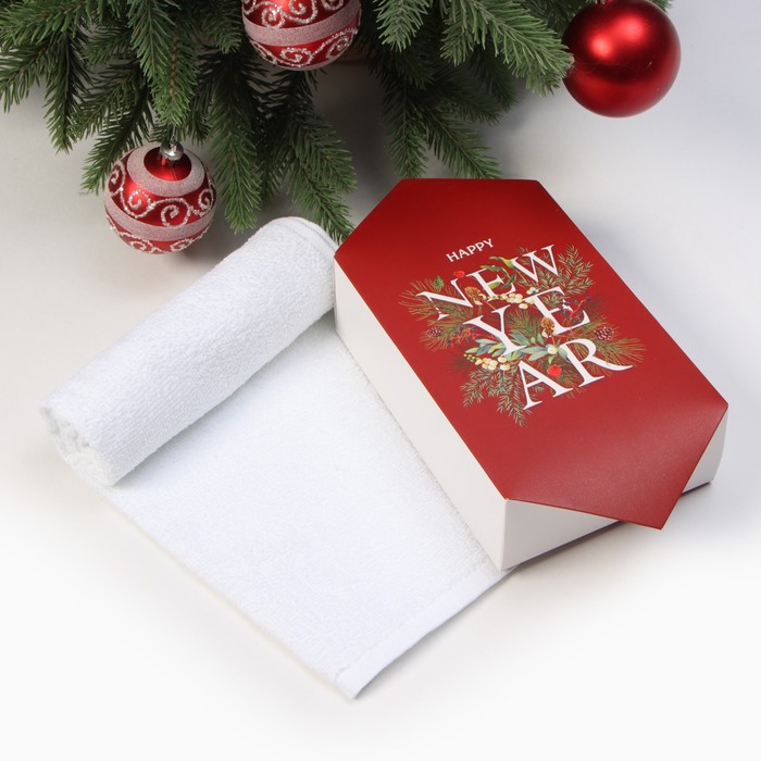 

Полотенце махровое Этель "Happy New Year" 30х60 см, 100% хл, 340 г/м2