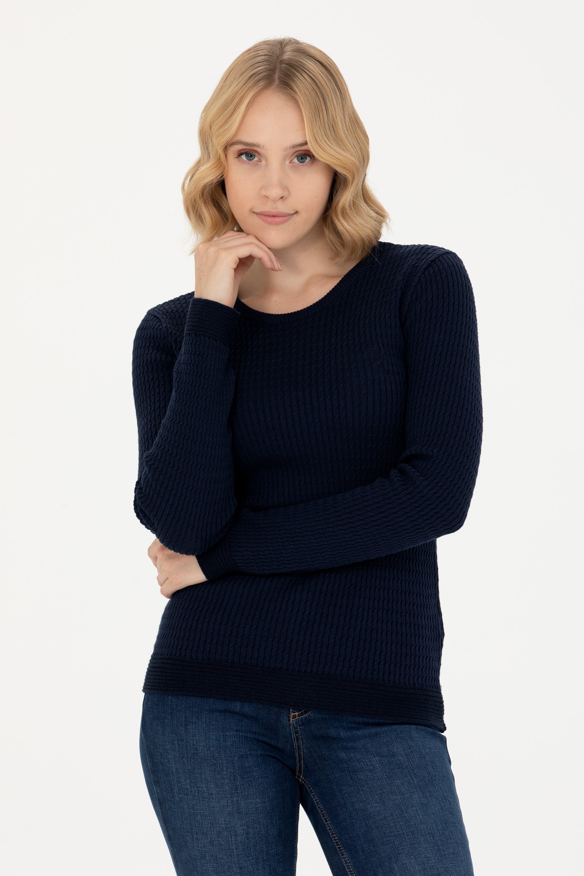 

Джемпер женский U.S. POLO Assn. G082SZ0TK0KARLA-BSK23 синий L, G082SZ0TK0KARLA-BSK23
