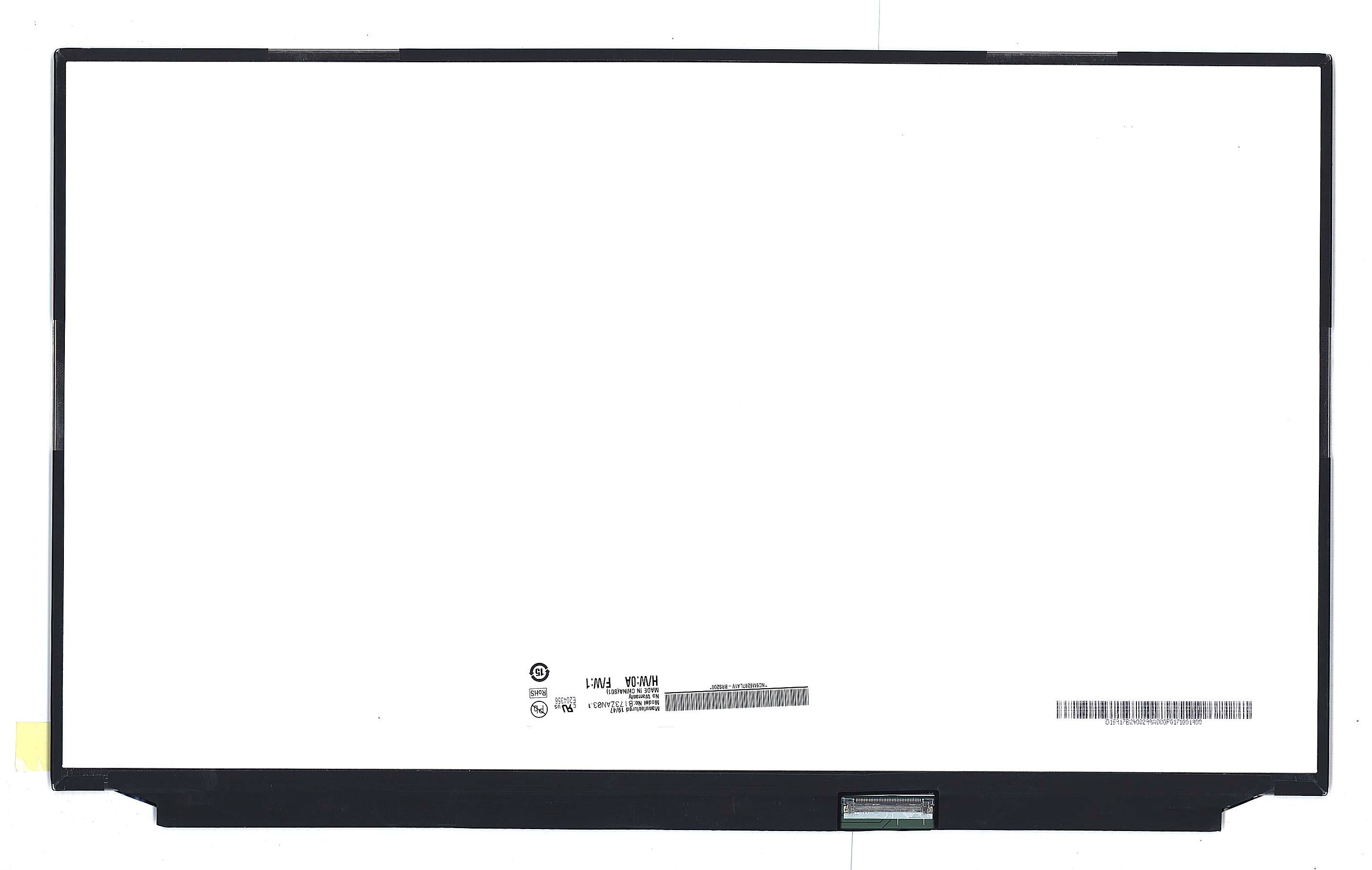 

Матрица OEM для ноутбука B173ZAN03.1 (100177205V), совместимая с p/n: B173ZAN03.1