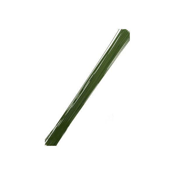 Проволока для цветов Зеленая №26 средняя, длина 30 см. 100 шт. Avelly А32
