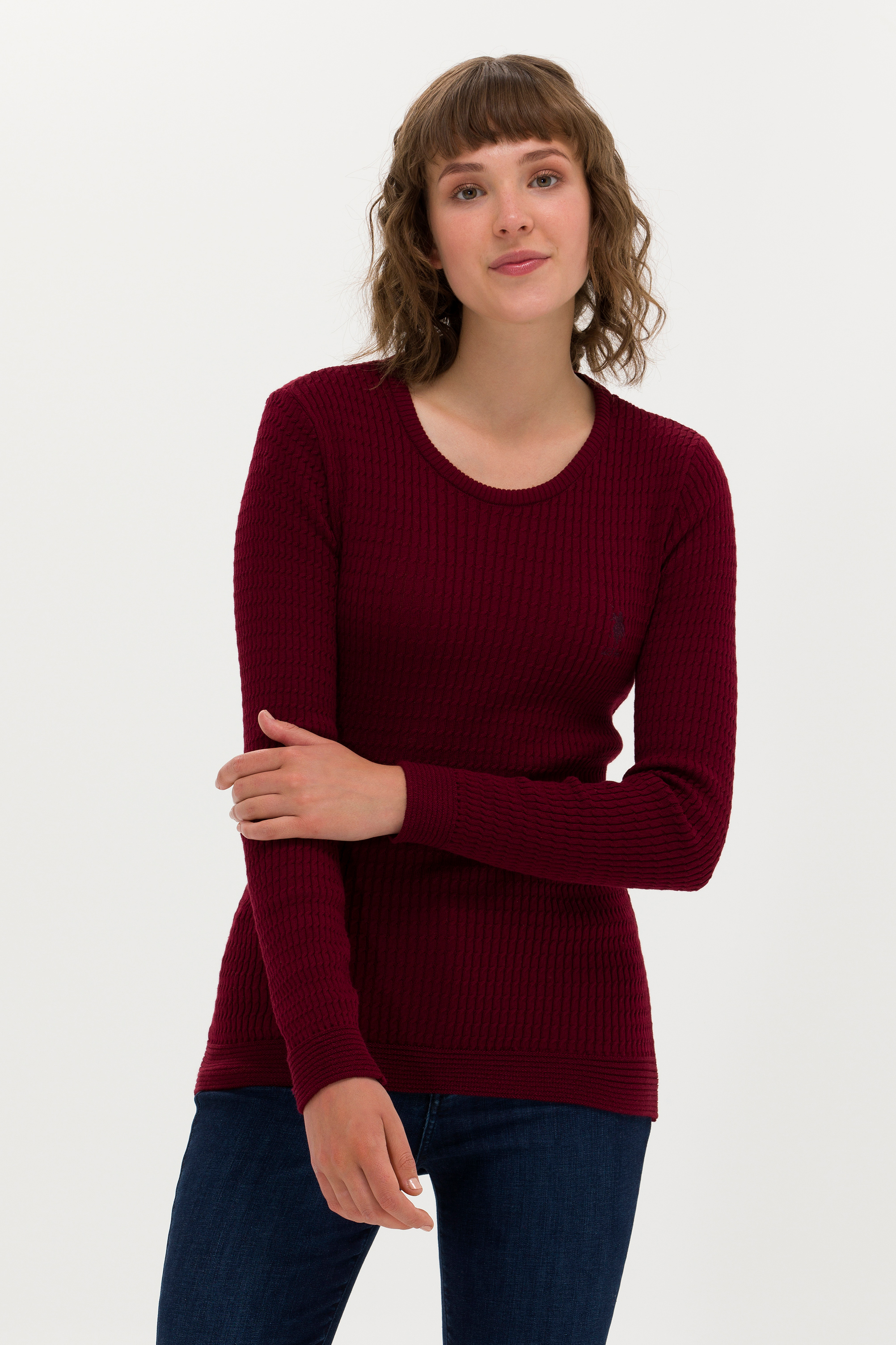 

Джемпер женский U.S. POLO Assn. G082SZ0TK0KARLA-BSK23 бордовый XS, G082SZ0TK0KARLA-BSK23