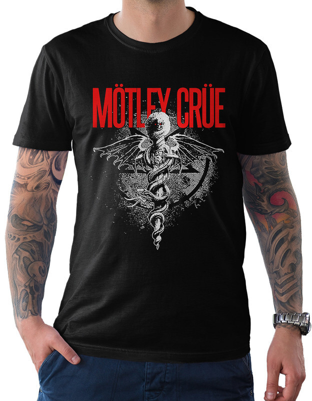 фото Футболка мужская design heroes motley crue черная xs