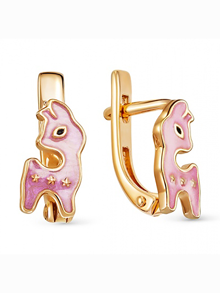 

Серьги Ламы из серебра с позолотой Вероника С6010-2112М2, С6010-2112М2