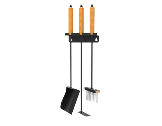 

Каминный набор Grillver А-08 3 предмета, Черный;коричневый