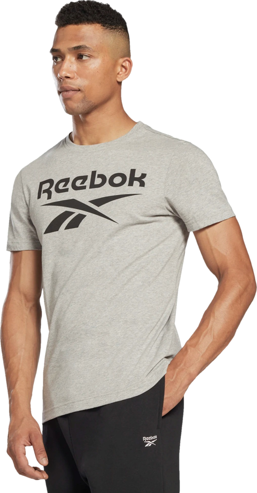 

Футболка мужская Reebok HD4219 серая XS, Серый, HD4219