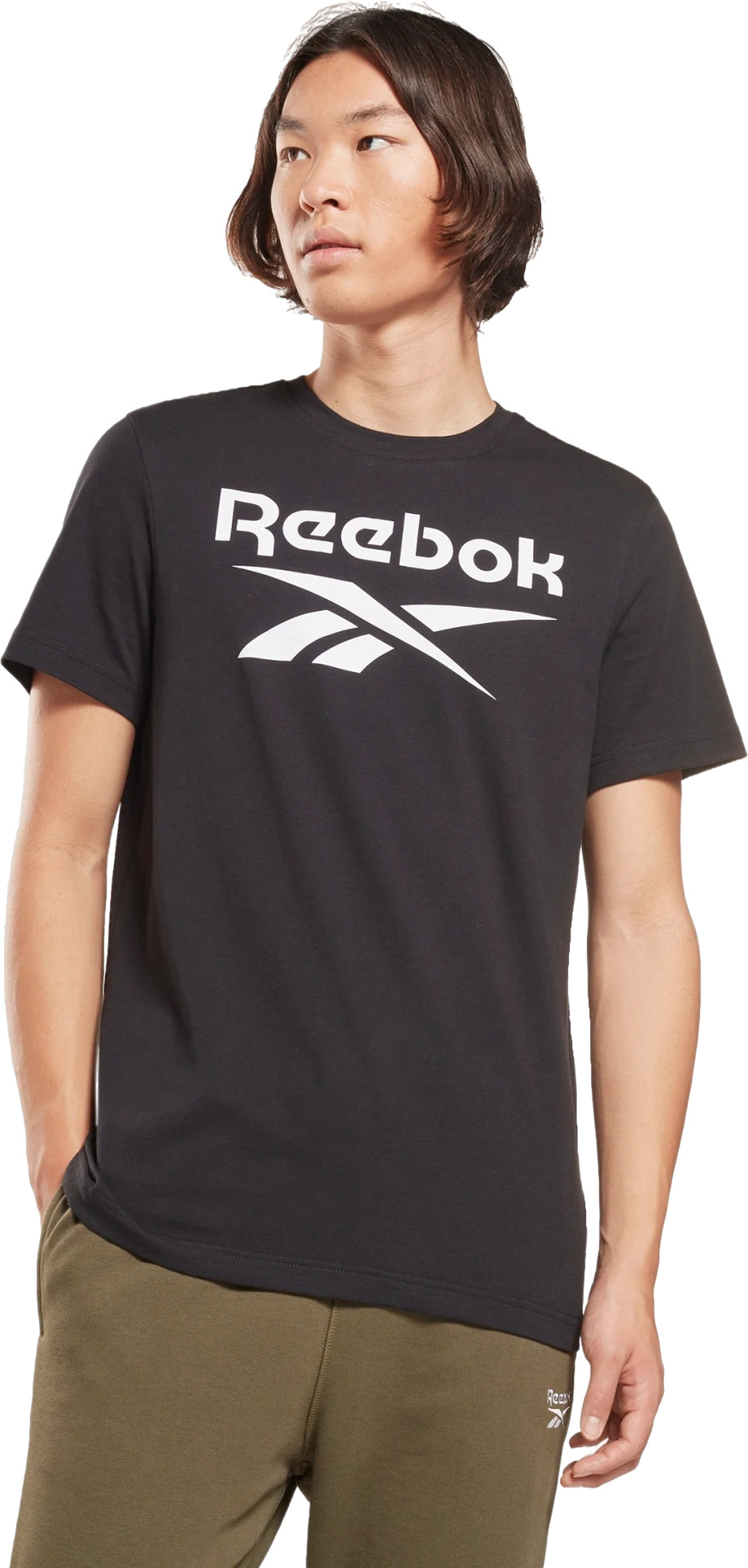 

Футболка мужская Reebok HD4222 черная XL, Черный, HD4222