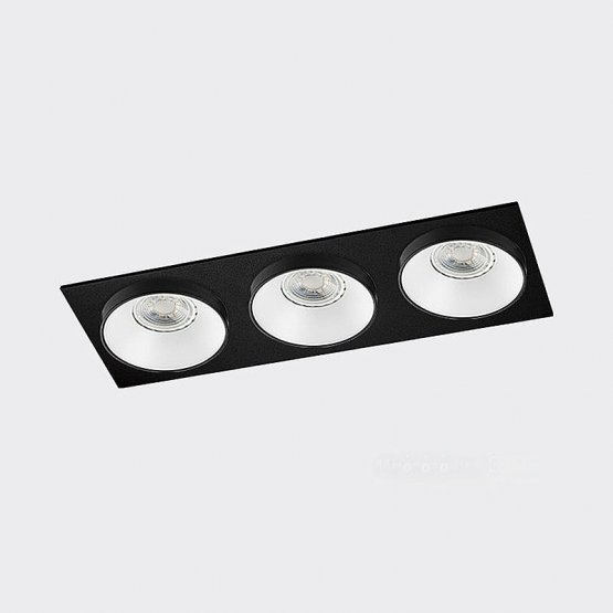 

Светильник встраиваемый Italline SOLO 3*SP SOLO WHITE+SP 03 BLACK+3*SP RING BLACK