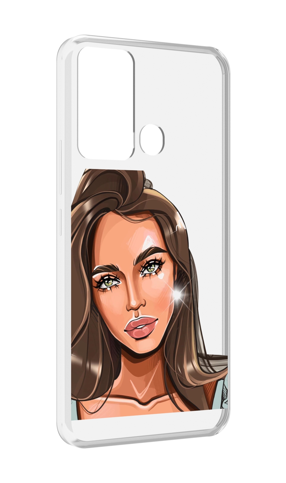 

Чехол MyPads Девушка-с-зелеными-глазами для Infinix Hot 12i, Прозрачный, Tocco