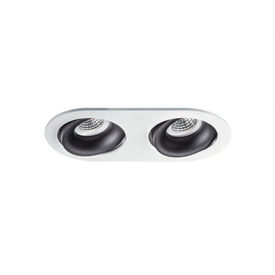 

Светильник встраиваемый Italline DE 200 DE 2002 white+2*Ring for DE black