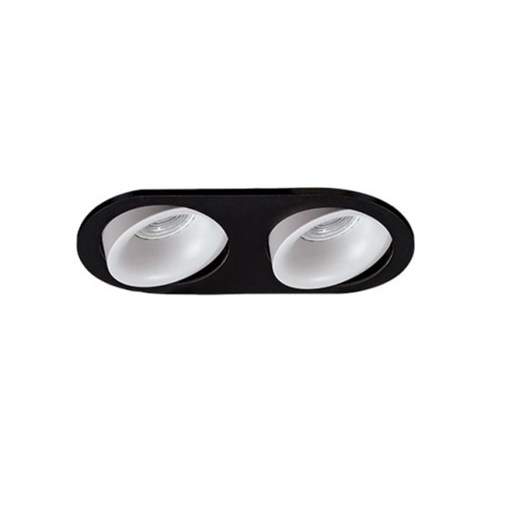 

Светильник встраиваемый Italline DE 200 DE 2002 black+2*Ring for DE white