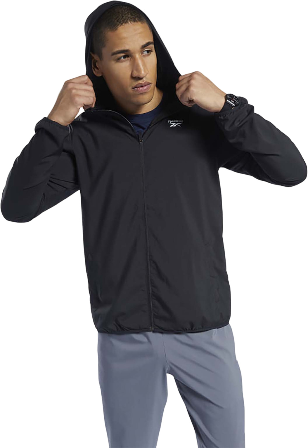 

Ветровка мужская Reebok FP9172 черная 3XL, Черный, FP9172