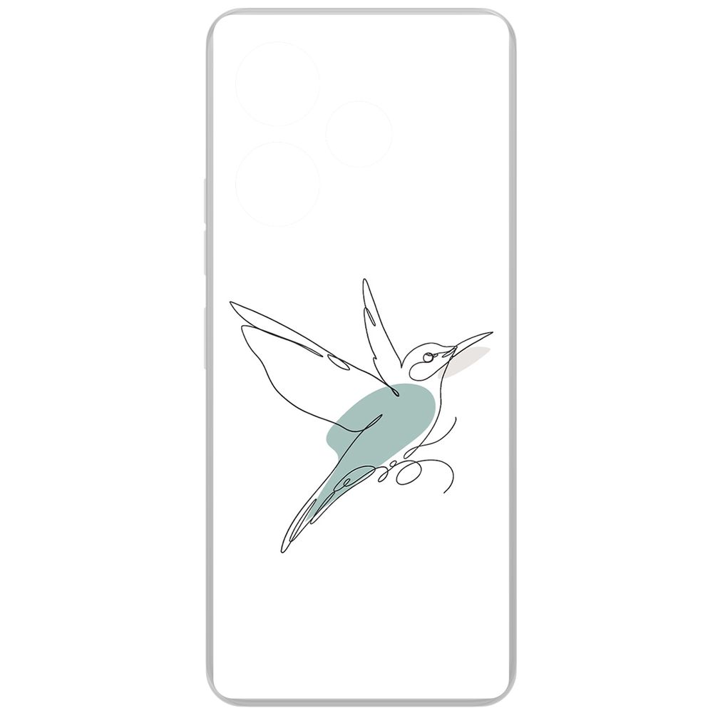 

Чехол-накладка Krutoff Clear Case Легкость для TECNO Pova 6, Прозрачный